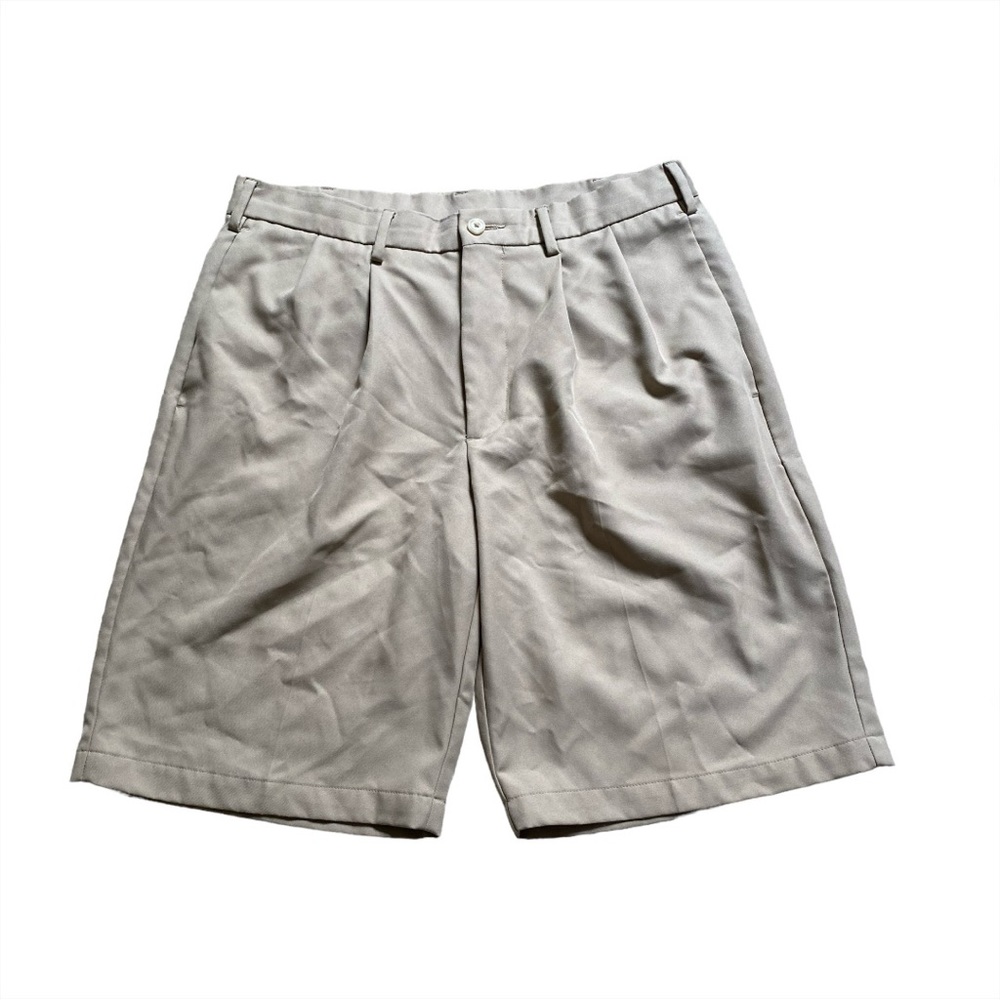 Ben Hogan Khaki Men’s Dress Shorts Size 32 Bermuda Golfing Shorts